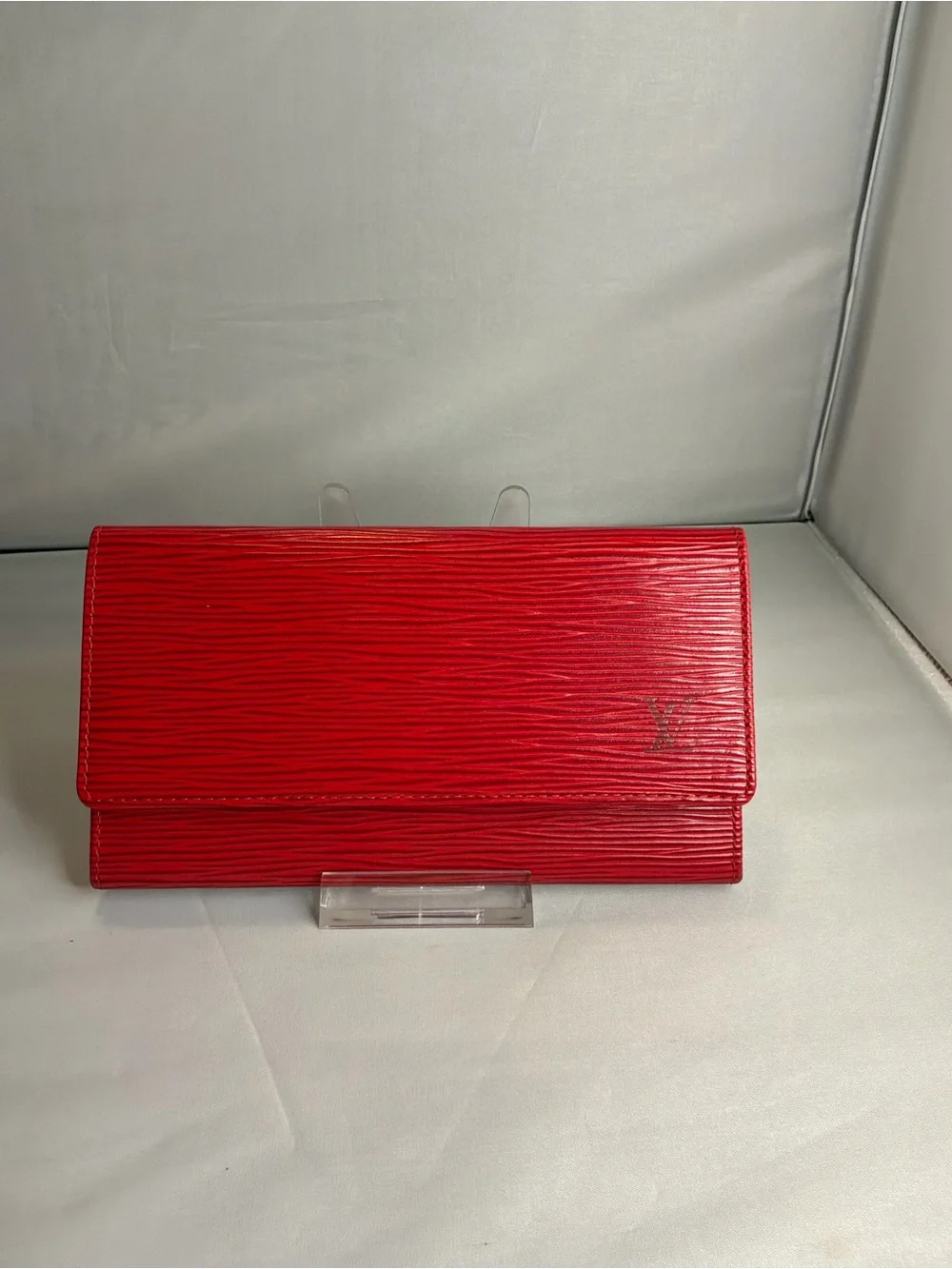 Red Epi Louis Vuitton Long Wallet Clutch